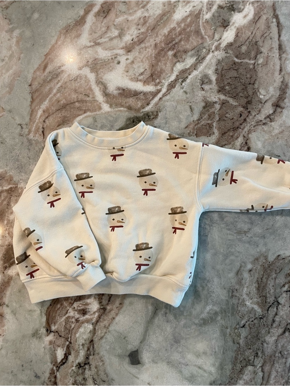 Rylee and Cru Baby Sweatshirt Snowman 6-12 Months Winter Crewneck